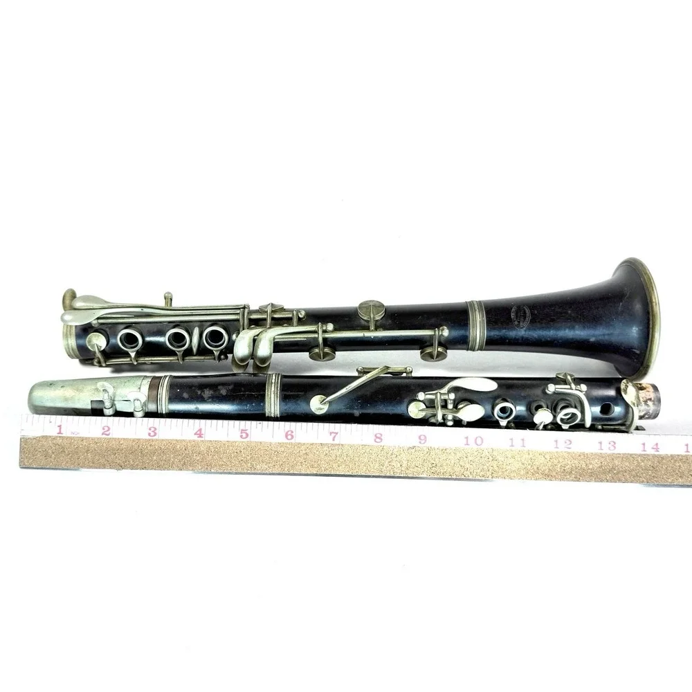 Vintage Amati Kraslice Wood Clarinet Czechoslovakia Nickel Keys‎ Untested